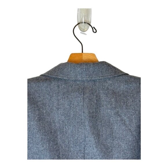 Pendleton Blazer Women 10 Gray Virgin Wool Single Breasted 3 Button Close Preppy - Picture 4 of 11